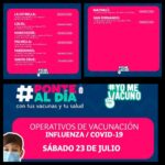 Operativo Vacunacion Influenza y Covid-19 Fin de Semana Por Comuna