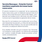 EFE Central informa sobre servicio Rancagua -SanFernando