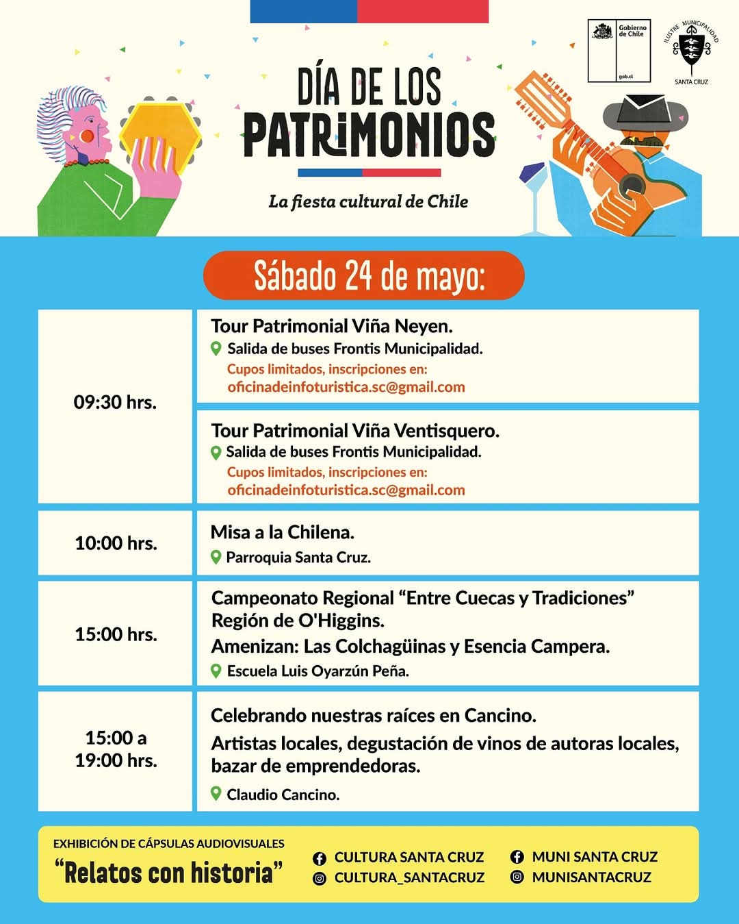 Día del Patrimonio  en todo el país este 24 y 25 de mayo