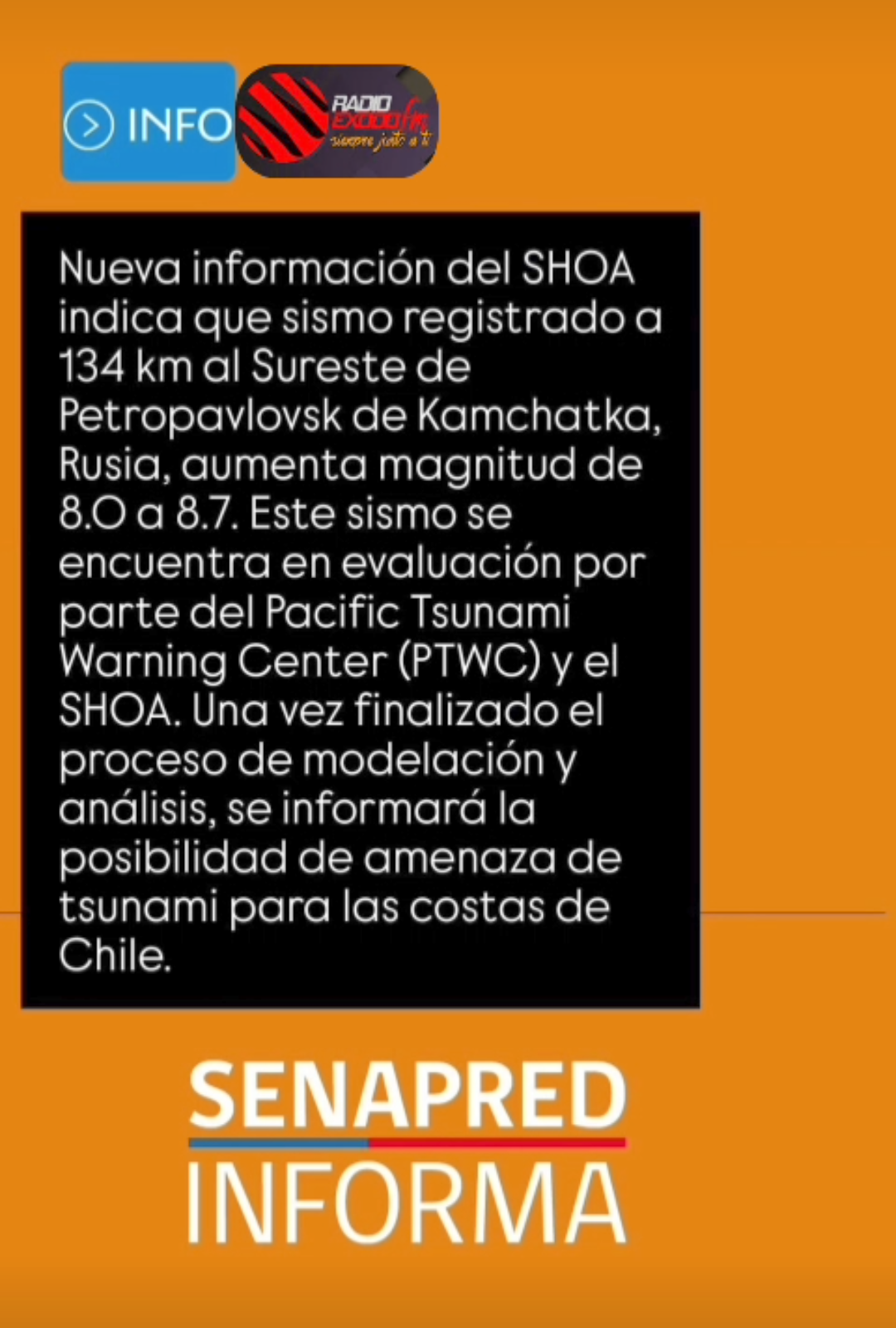 Terremoto en Rusia  Analizan  Riesgos  en Costas Chilenas según Shoa