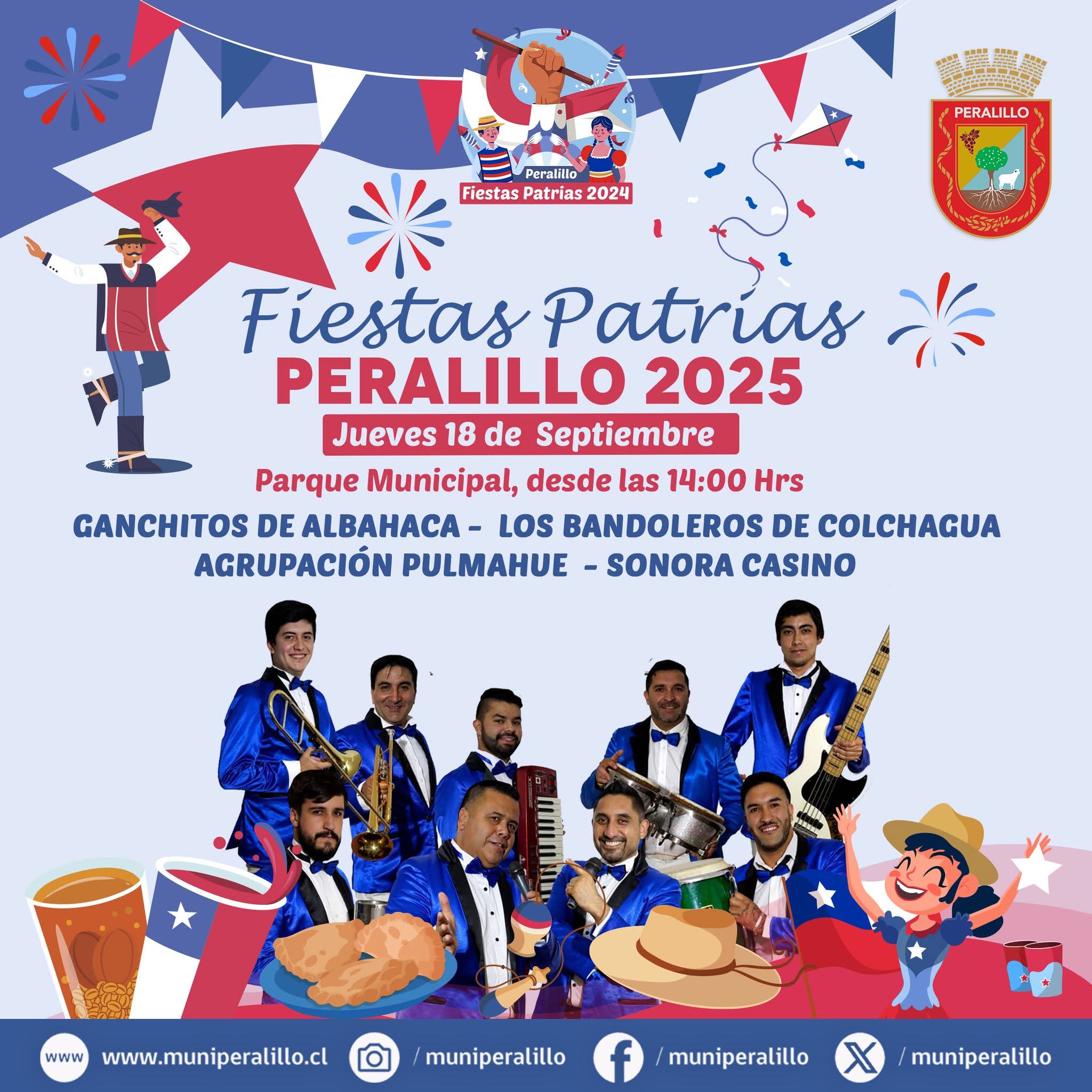 Programa Fiestas Patrias en Peralillo y Población 2025
