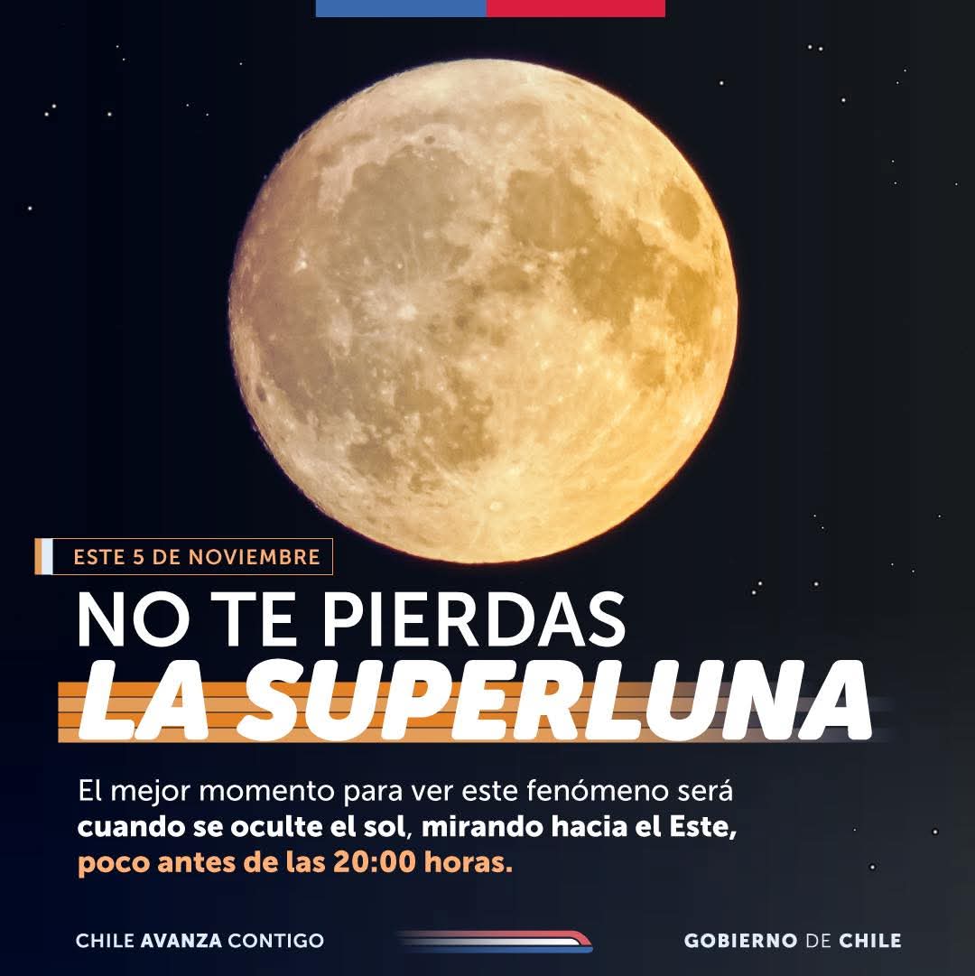 Superluna este 5 de Noviembre 20:00 hrs