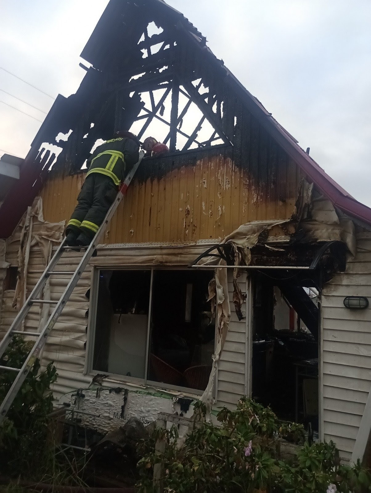 Pichilemu un incendio Estructural ocurrido este Domingo