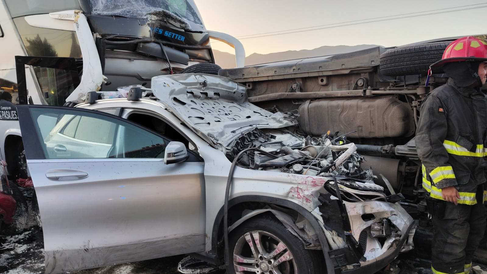 Accidente Vehicular en el sector de Polonia ,San fernando