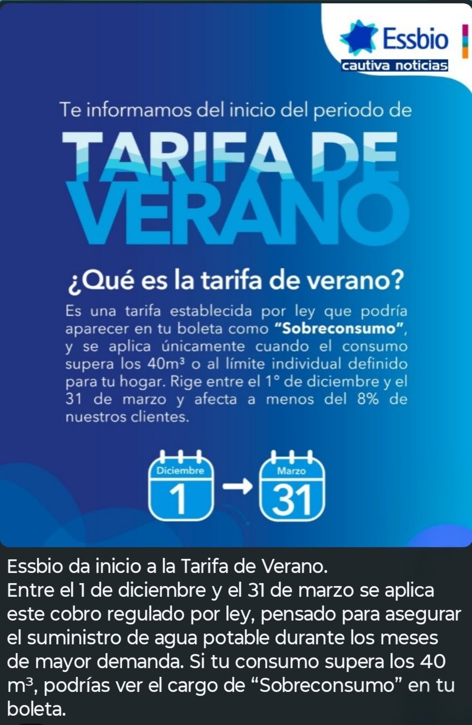Essbio informa