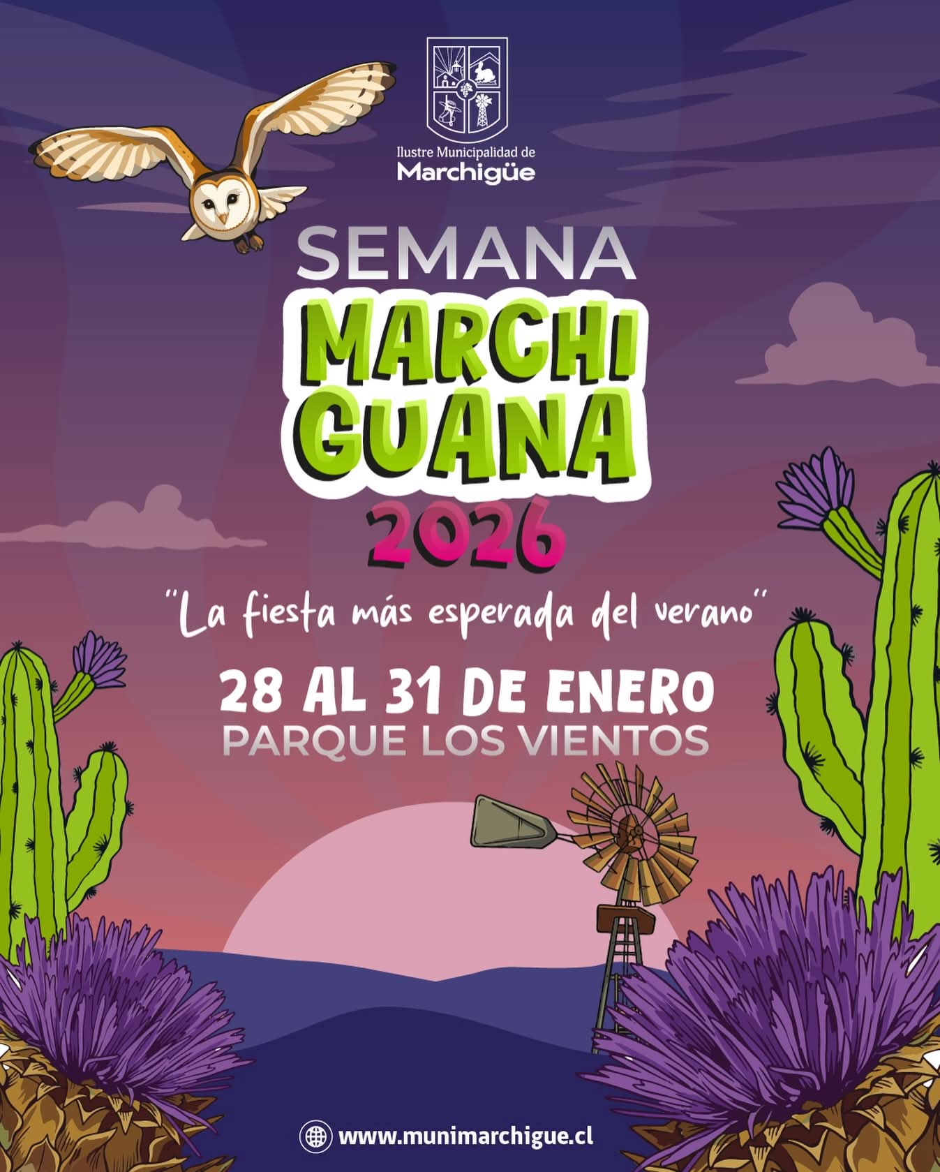 Semana Marchiguana 2026  Desde el miércoles 28 al viernes 30 de enero Desde las 21:00 hrs
