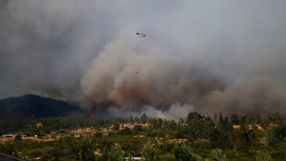 Incendio Forestal en Litueche