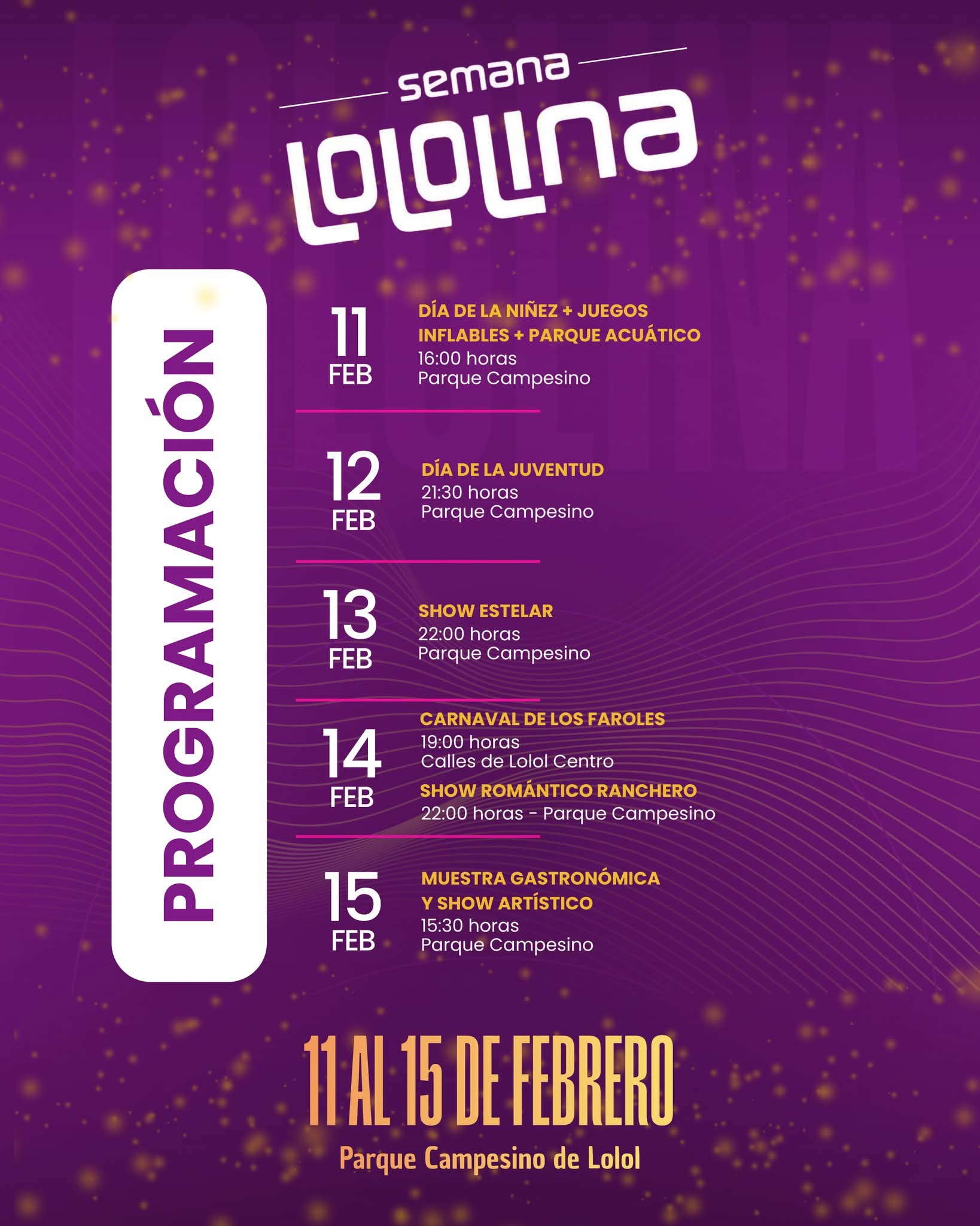 SEMANA LOLOLINA 2026