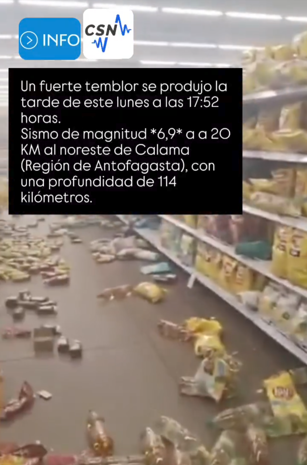 Fuerte Temblor se produjo esta Tarde en Calama