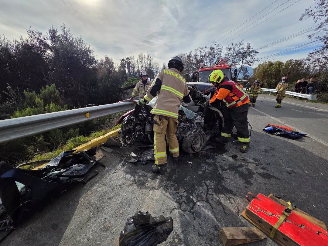 Un grave accidente de tránsito se registró durante las últimas horas en la Ruta H-56, a la altura de Puente Zuñiga