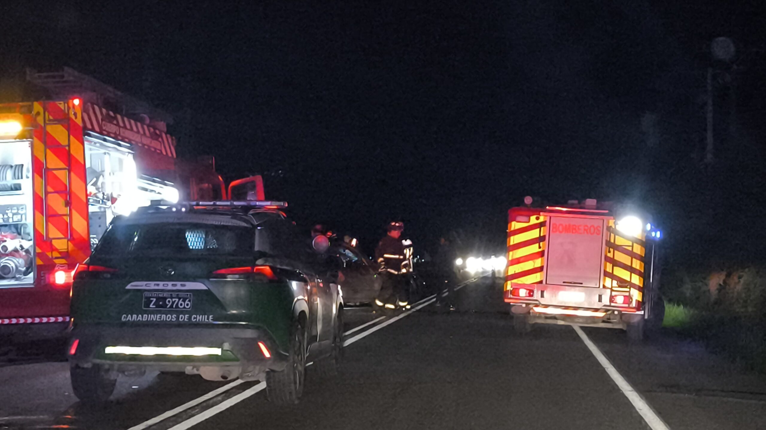 Esta tarde de  domingo  hubo un Accidente vehicular en la Ruta 90 en el sector San Gregorio
