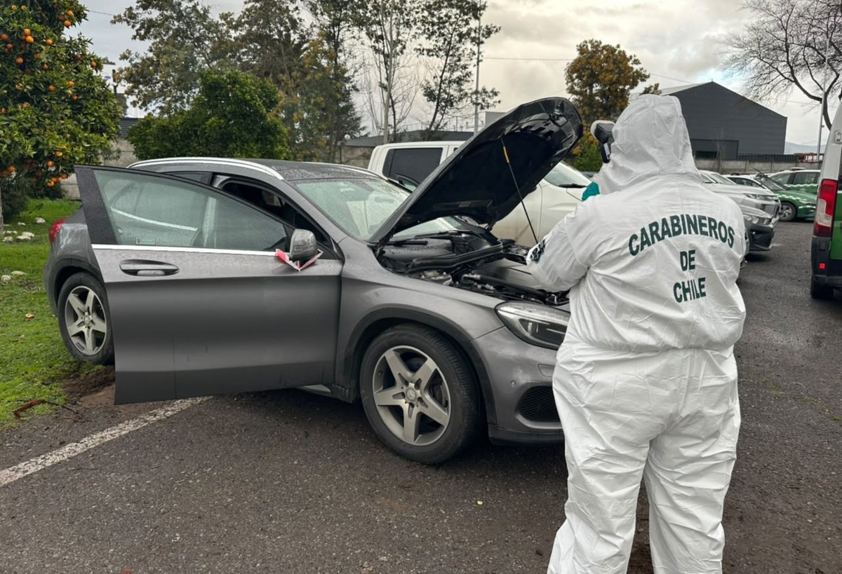 El rápido actuar de Carabineros de la 1ª Comisaría de San Fernando permitió la detención de dos sujetos que habían sustraído vehículo en la comuna dela unión