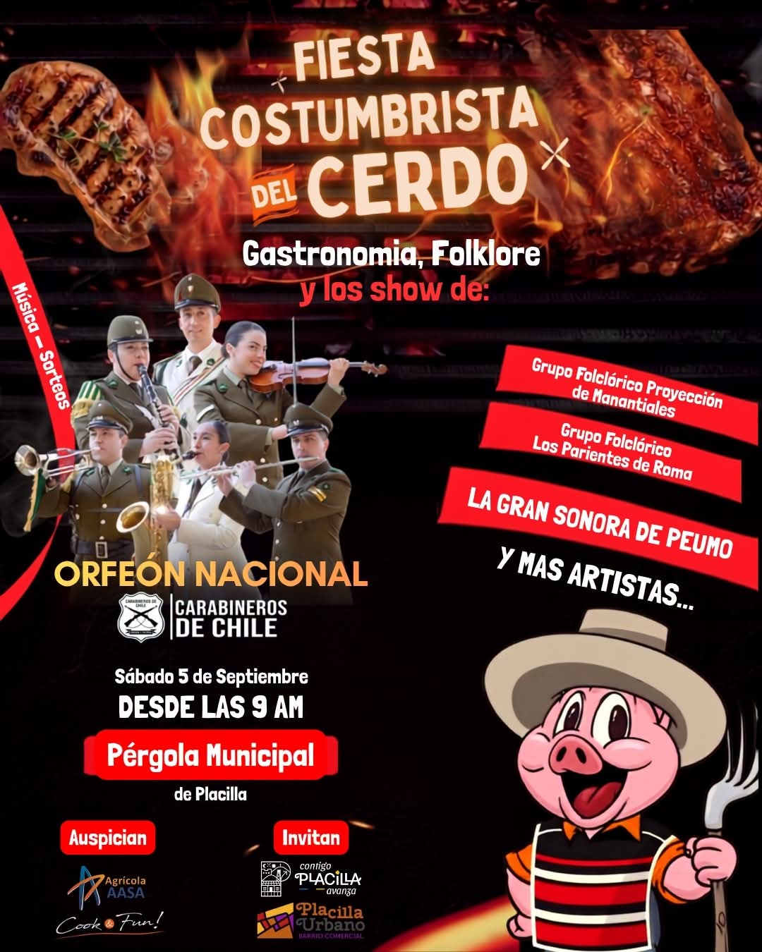 Fiesta Costumbrista del Cerdo hoy en Placilla